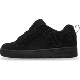 DC Shoes Court Graffik - Leather Shoes for Kids - Schuhe - Kinder - 35.5 - Schwarz,