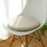 Generisch Sitzkissen für Bürostühle, runde dicken Memory Foam Stuhl Kissen solide Farbe Stuhl Pads Bay Window Kissen Bodenkissen Sitzpolster(Diameter:33cm(13inch), B)