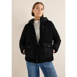 Cecil Jacke mit Strukturmix - schwarz