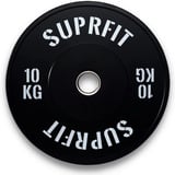 SF SUPRFIT Hantelscheiben 50 mm Gewichtsscheiben aus Vollgummigranulat, 15 kg, (1-tlg), Stoßabsorbierende Hantelscheiben 50mm