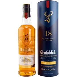 Glenfiddich 18 Years Old Single Malt Scotch 40% vol 0,7 l Geschenkbox