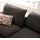 W.Schillig Ecksofa »enjoy&MORE, Designsofa, elegant und bequem, L-Form«, Sitztiefenverstellung, Füße schwarz pulverbeschichtet, Breite 294 cm grau