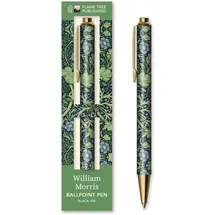 Flame Tree Gift Premium Kugelschreiber: William Morris, Meeresalgen: Unser Hochwertiger Ballpoint Pen in einer dekorativen Geschenkbox und mit auswechselbarer Kugelschreibermine (Kugeschreiber mit Kunstmotiv)