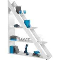Phoenix Kairo Standregal 120 x 32,5 x 150 cm Weiß