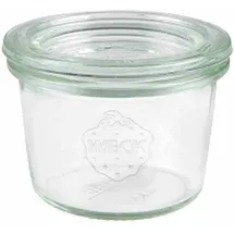 Weck Mini Sturzgläser 80ml mit Glasdeckel im Original Karton (Mit Glasdeckel)
