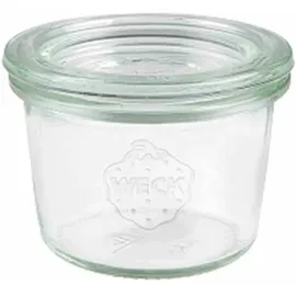 Weck Mini Sturzgläser 80ml mit Glasdeckel im Original Karton (Mit Glasdeckel)