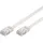 goobay CAT 6 Flach-Patchkabel, U/UTP, Weiß)