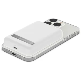 Belkin BOOST CHARGETM Magnetisches drahtlose Powerbank 5000mAh, Standfuß, weiß