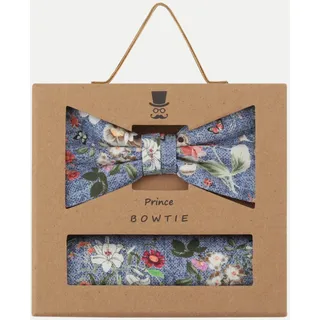 Prince BOWTIE Set Fliege+Tuch flower Mehrfarbig ST
