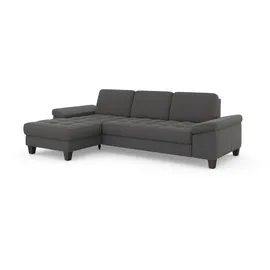 sit&more Ecksofa SIT & MORE "Westham L-Form", grau, B:275cm H:88cm T:172cm, 90% Polyester 10% Polyamid, Sofas, Ecksofa, Recamiere, mit oder ohne Bettfunktion, Bettkasten, Füße wengefarben