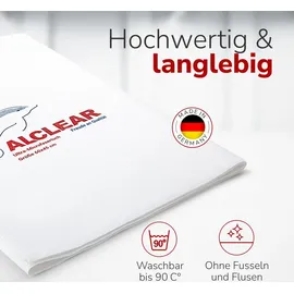 AlClear 950002 Ultra-Microfaser Fenstertuch streifenfrei 60x45 cm - Weiß
