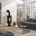 Justus Meva Stahl schwarz/Abdeckplatte Glas