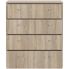 Forte Kommode Faik Holzoptik Braun Eiche Sonoma