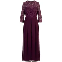 Apart Fashion APART Abendoverall mit Spitzentop und weitem Bein, dunkel lila, 38