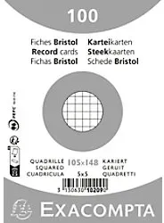 Exacompta Karteikarten 10209E DIN A6 Weiß 10,7 x 15 x 2,5 cm 20 Stück