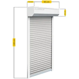 Schellenberg Vorbaurollladen-Set 95 x 120 cm Rollladensystem Mini