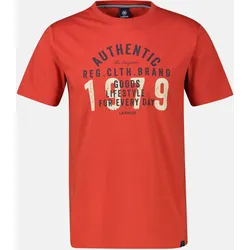 Unifarbenes T-Shirt in Übergrössen - Scandinavian Red - 6XL