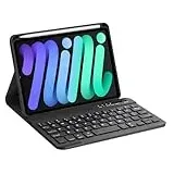 Occtingkind, Tastatur für iPad Mini 8.3 Zoll, Hülle mit Tastatur für iPad Mini 6./ 7. Generation, magnetische Bluetooth-Tastatur für iPad mini 6./7. Gen 2021/2024, Italienisches Layout, USB C, Schwarz