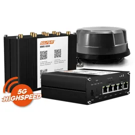 Selfsat MWR 6550 5G Cat 20 WiFi 6 WLAN Router bis 3,4 Gbps inkl. Panorama Antenne schwarz