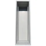 Wacredo Fertigteich GFK Rechteckbecken 360 x 120 x 100cm, BxLxH: 120x360x100 cm, 3000 l, Rechteckbecken, Teichbecken, architektonisch grau