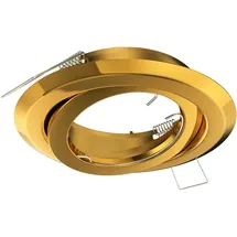 ledscom.de Einbaustrahler 96 mm rund gold
