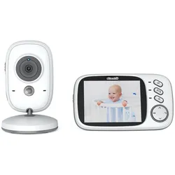 Chipolino Babyphone Polaris+ Kamera 3,2" IPS LCD Display Temperatursensor Alarm weiß