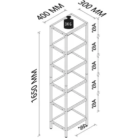 VCM Metall Stand Vitrine Vinali M