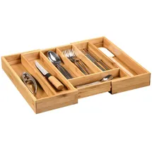 KESPER Besteckkasten ausziehbar, Material: Bambus, Maße: 28.5 – 40 cm x 33.5 x 6 cm, Farbe: Braun | 58084 13