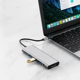 TECH-PROTECT HB04 HUB Adapter 9in1 USB-C Grau