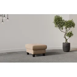 Polsterhocker PLACES OF STYLE "Varese", braun (macciato), B:77cm H:49cm T:67cm, 100% Polyester, Hocker