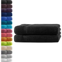 Hometex Premium Textiles Premium Duschtuch 100 x 150 cm schwarz 2 St.