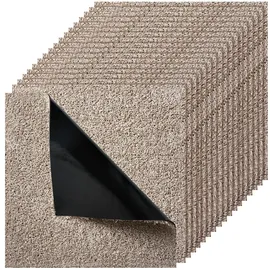 Vevor Teppichfliesen Teppichboden 457,2 x 457,2 cm Hellbraun