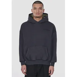 dropsize HEAVY OVERSIZE EMBO HOODIE - schwarz,