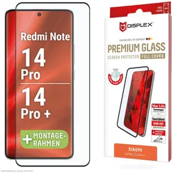 DISPLEX Premium Glas (Full Cover) für Xiaomi Redmi Note 13 Pro+/Note 14 Pro(+)