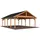 Palmako Carport Robert 5,55 x 7,32 m tauchgrundiert mit Pfostenanker