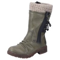 RIEKER Winterstiefel Gr. 43, grün Damen Schuhe Winterstiefel