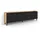 SKRAUT HOME Lowboard 207x61 cm Schwarz Eiche Holzwerkstoff