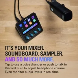 Elgato XLR Dock for Stream Deck +, XLR-auf-USB-Mikrofonschnittstelle, anpassbarer Audiomixer, 75 dB Verstärkung/Phantomspeisung/Clipguard – Mac/PC, Stream Deck nicht im Lieferumfang enthalten