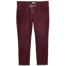 Tom Tailor Damen 1040963 Hose aus Baumwoll-Mix, Bordeaux, 44/28