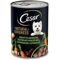 Cesar Natural Goodness in Terrine 400g reich an Lammfleisch mit Karotten, Kartoffeln und Spinat