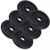 ScSPORTS Hantelscheiben-Set Hantelscheibe 15 kg schwarz