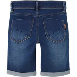 NAME IT Jeansshorts "NKMSILAS SLIM DNM L SHORT", Mädchen, Gr. 104, N-Gr, blau (medium, blau), Denim/Jeans, Obermaterial: 72% Baumwolle, 26% Polyester, 2% Elasthan, unifarben, slim fit kurz, Jeans Jeansshorts, Baumwollmischung, Stretch, Umschlagsaum, Topseller