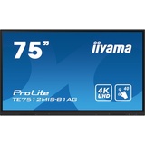 Iiyama ProLite TE7512MIS-B1AG 189,3cm (75") 4K UHD Touch Monitor HDMI/VGA/USB-C