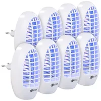 ExBuster 8er-Set Steckdosen-Insektenvernichter mit UV-Licht, für Räume bis 20m2