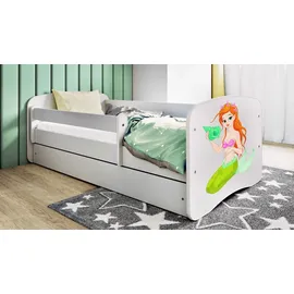 raumhirsch furniture Kinderbett Meerjungfrau 80 x 180 cm Holzwerkstoff weiß