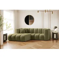 Kaiser Möbel Ecksofa L-form Sofa Grand Modular Stoff Haga und Salvador, Große Auswahl an Farben, moderner Stil, modular grün