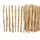 H4L Staketenzaun Holzzaun 120cm Höhe, Haselnuss, Zaun 5m Länge, Gartenzaun, 4-6cm Lattenabstand,
