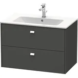 Duravit Waschtischunterschrank wandhängend „Brioso“ 82 × 55,3 × 47,9 cm, in Graphit Matt