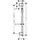 Hansgrohe Unica Varia 714mm, chrom