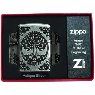 Zippo Antik Armor Case Lebensbaum